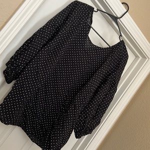 Target Ava and Viv black and white blouse